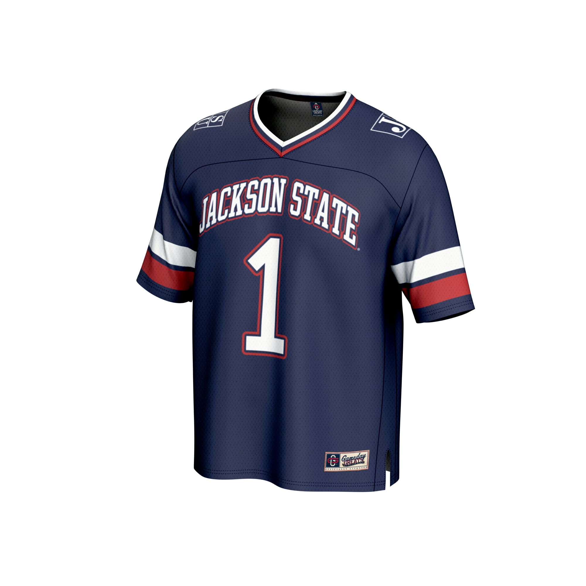 Youth #1 Royal Jackson State Tigers Collegiate Football Fashion Jersey