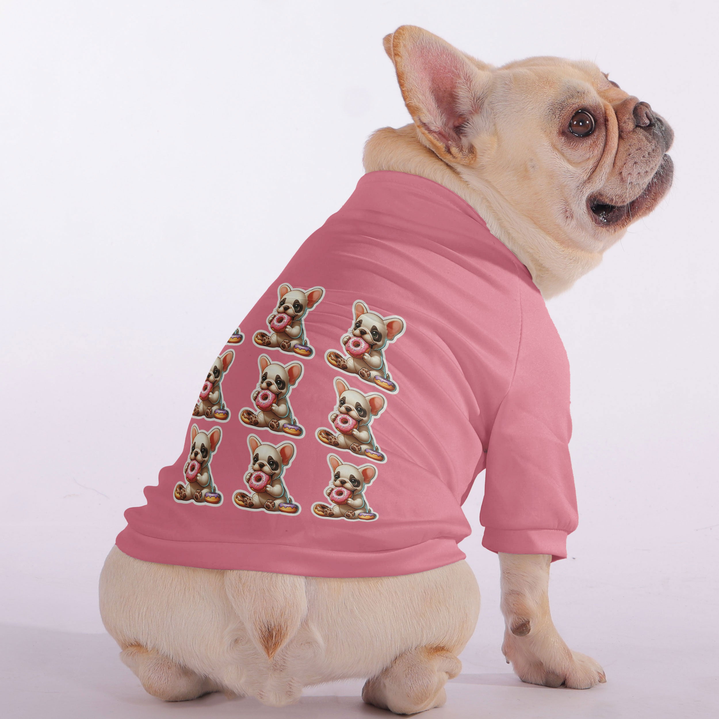 Frenchie-Fan Curcio - Snuggly Zip-up Sweatshirt For French Bulldogs f...