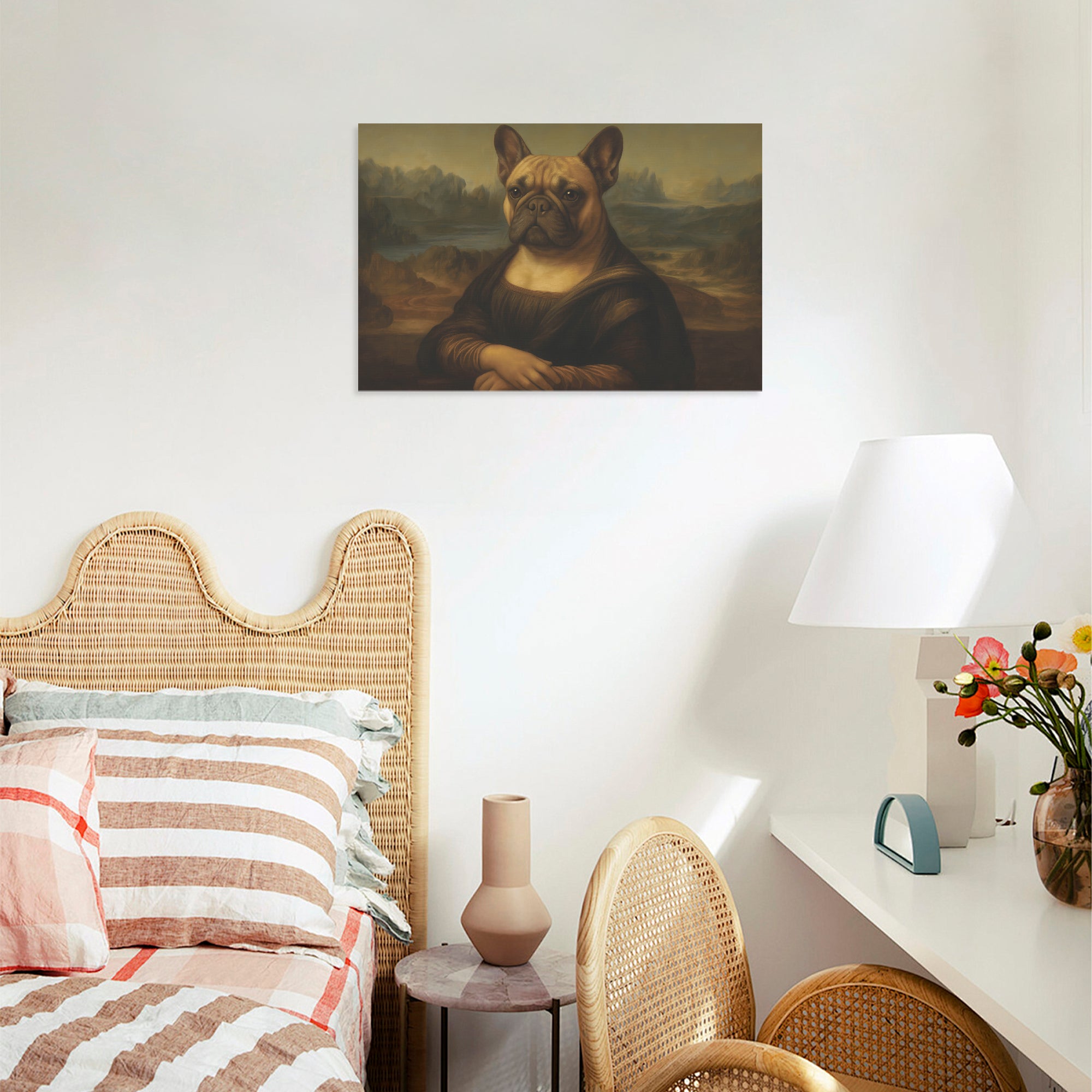 Adorable Frenchie Canvas Wall Art For Frenchie Fans | Premium Quality