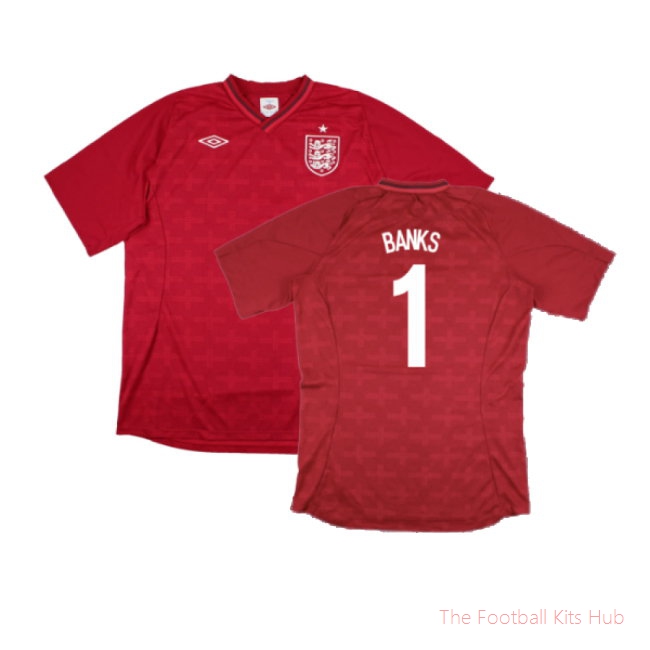 England 2012-13 Goalkeeper Home Shirt (XXL) (Excellent) (Banks 1)