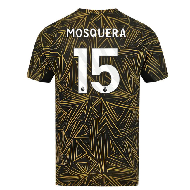 2025-2026 Wolves Home Pre-Match Shirt (Black) (Mosquera 15)_467