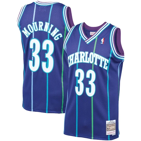 All-Star Alonzo Mourning CHA Basketball Jersey - Team Colors