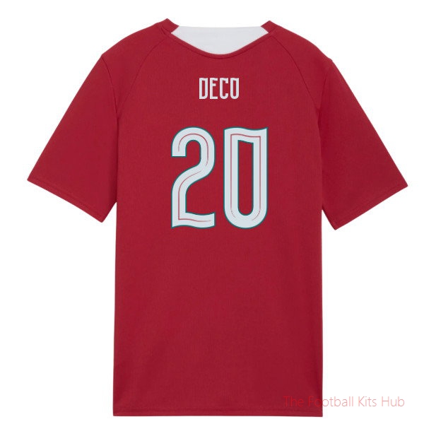 2026-2027 Portugal Training Jersey (Red) - Kids (Deco 20)