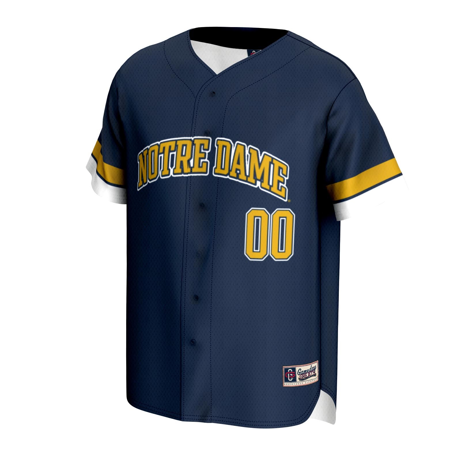 [DDG] Notre Dame Fighting Irish GameDay Greats Unisex NIL Pick-A-Player Lightweight Baseball Jersey - Navy
