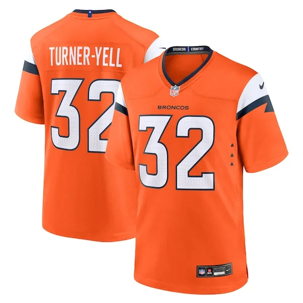 None Game NFL Jersey - Orange | Durable Football Apparel | NFL Footbal
