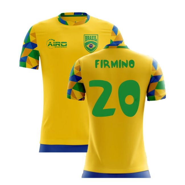 Soccer 2025-2026 Brazil Home Concept Football Shirt (Firmino 20) -