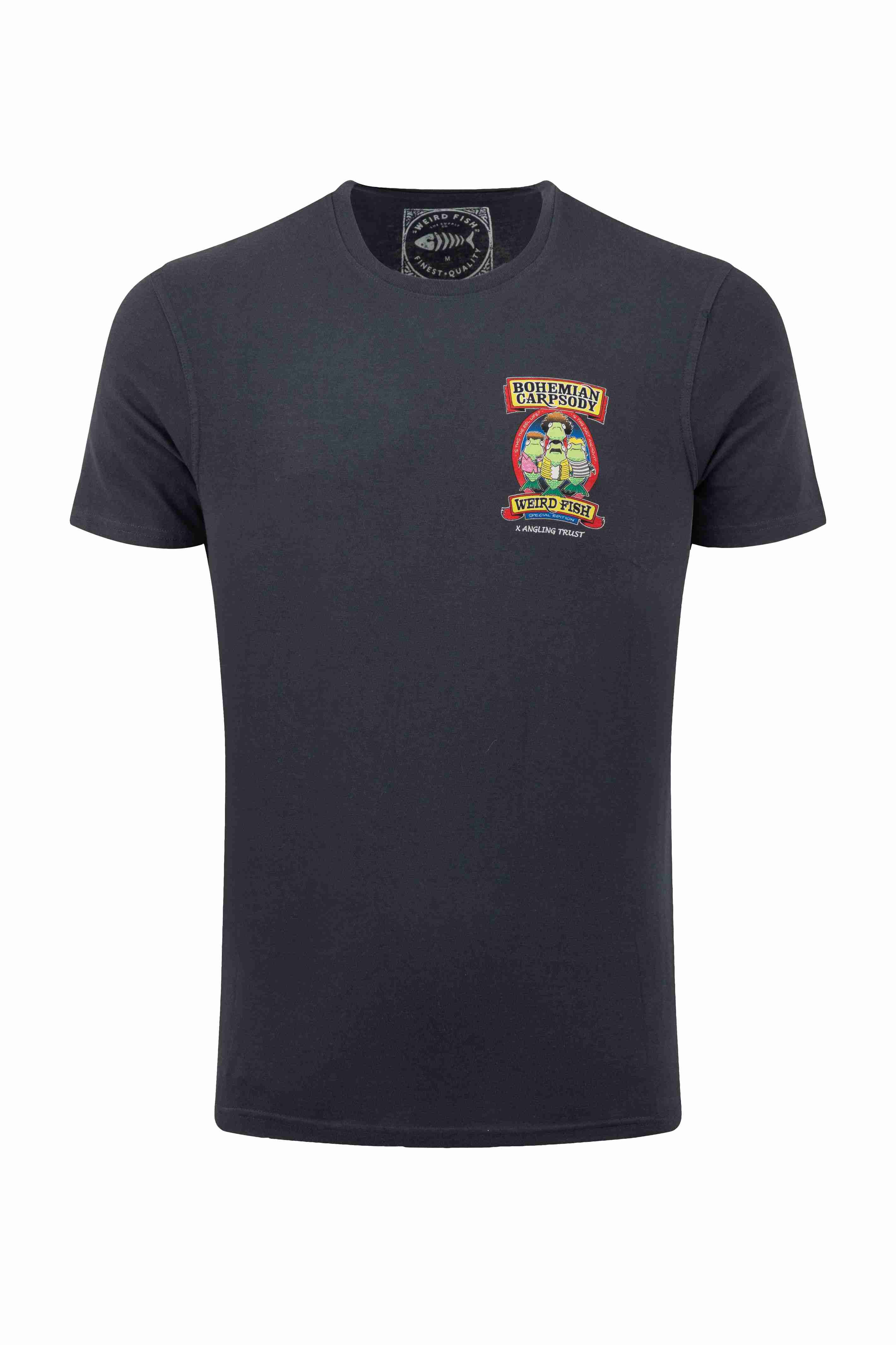 Bohemian Carpsody Back Print Angling Trust Artist T-Shirt Navy