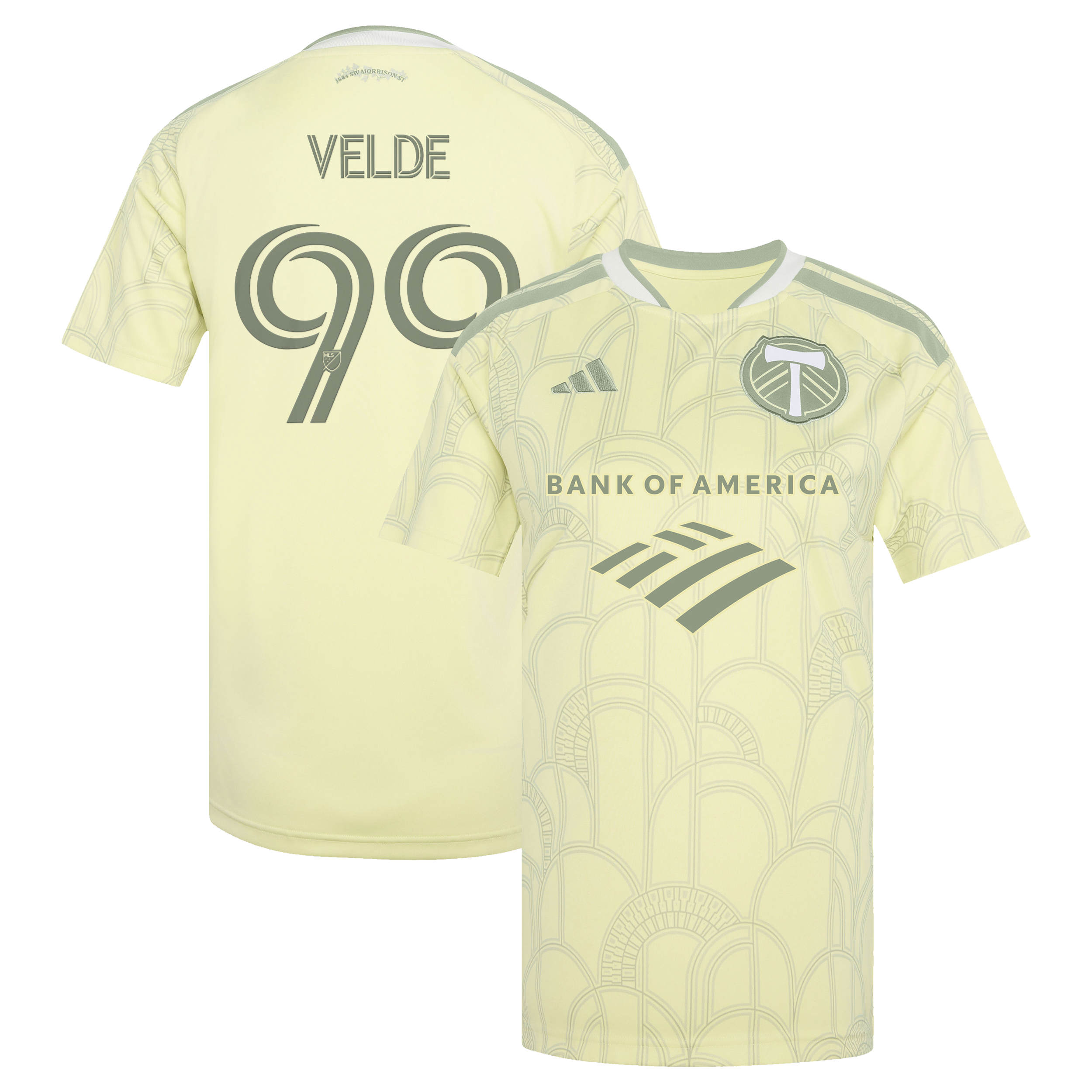 [SJH] Kristoffer Velde Portland Timbers Women's 2026 Civic Stadium Kit Replica Jersey - Yellow