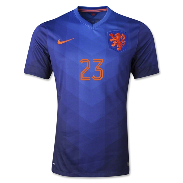 Netherlands 201415 Away Soccer Shirt 23 VAN DER VAART - Official