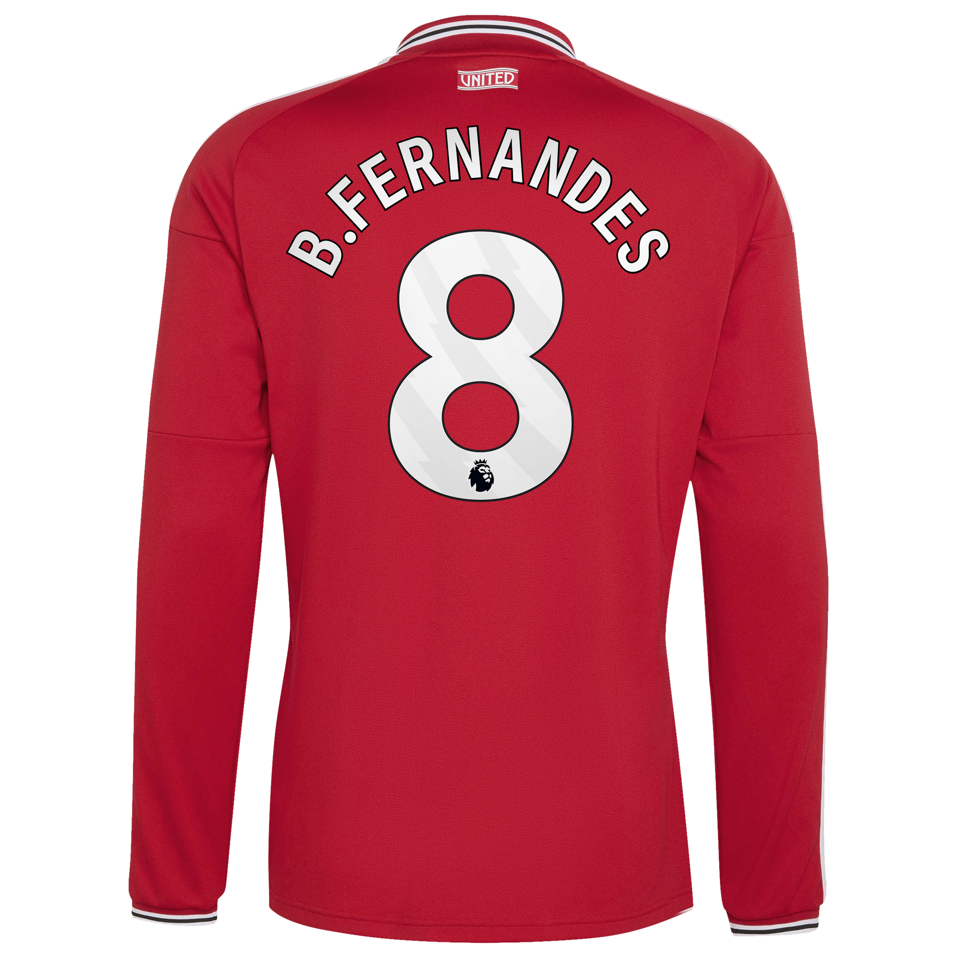 [SJH] Bruno Fernandes Manchester United 2026/27 Home Replica Long Sleeve Jersey - Red
