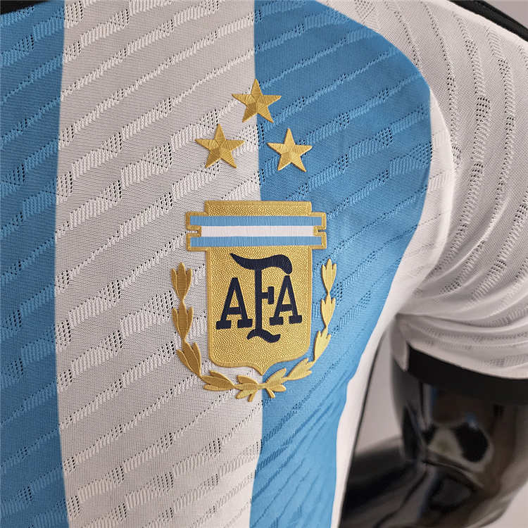 Breathable Argentina 2022 3 Stars Version Soccer Jersey Football