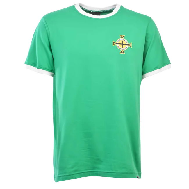 Northern Ireland 12Th Man T-Shirt - Green/White Ringer Oranje