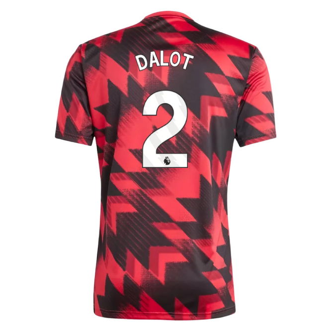 2025-2026 Man Utd Pre-Match Shirt (Red) (Dalot 2)