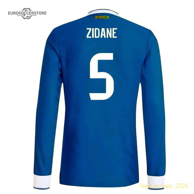 Supporter 2025-2026 Real Madrid Authentic Long Sleeve Third Shirt (Zidane