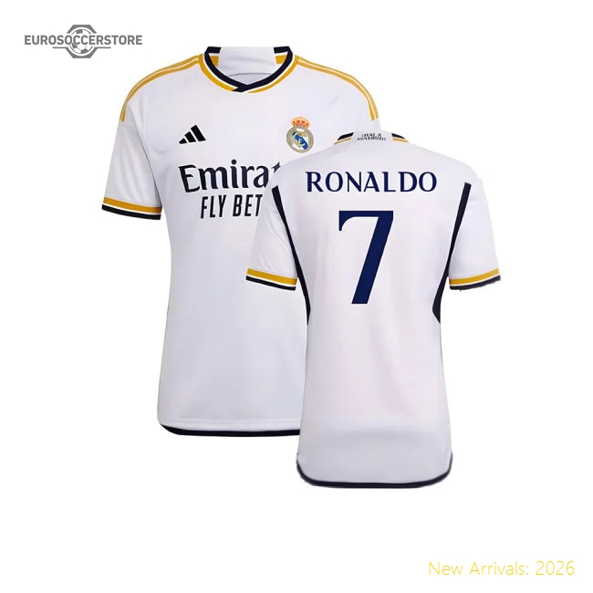 Official Trending 2023-2024 Real Madrid Home Shirt (Ronaldo 7)