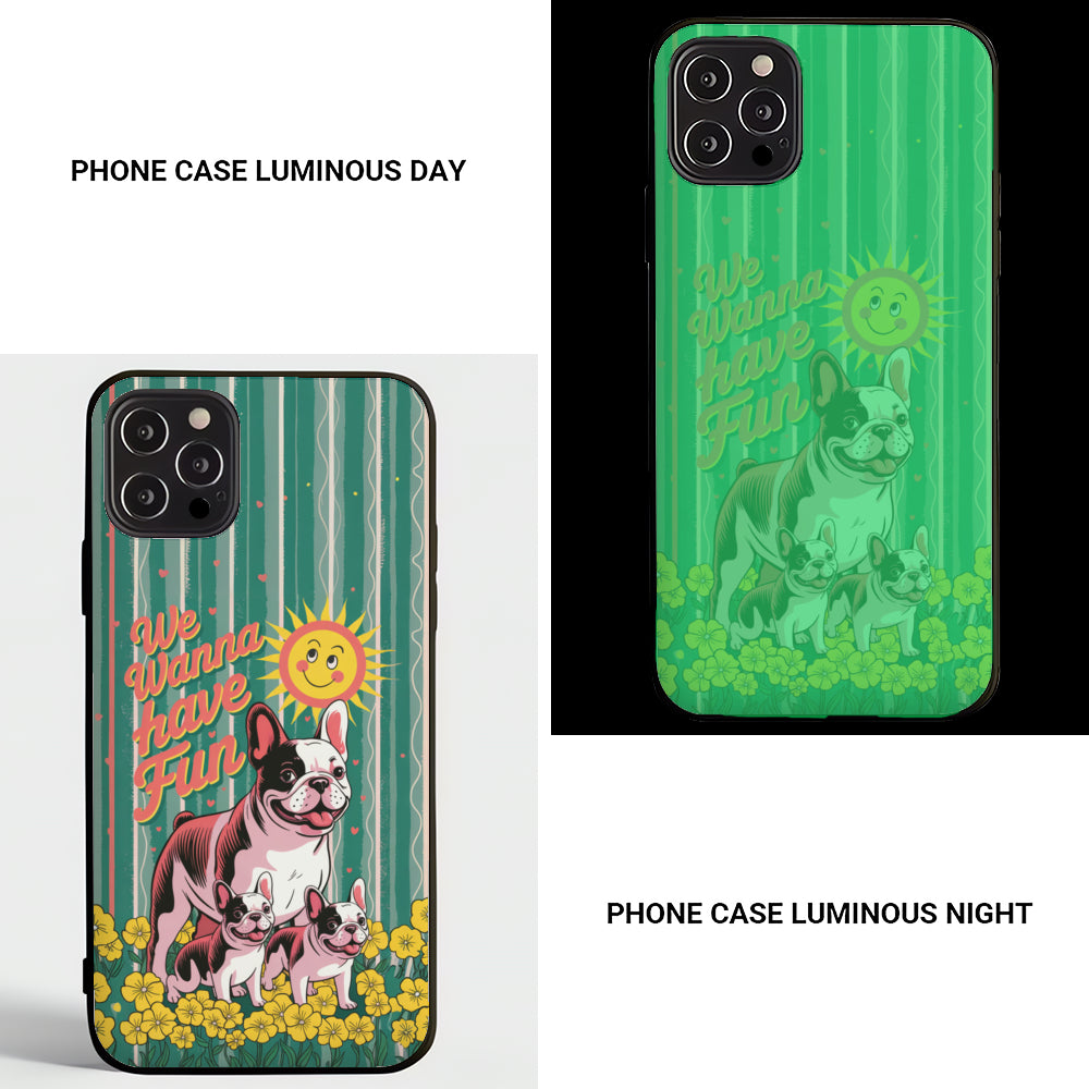 Bulldog Inspired Lola - Durable Luminous Phone Case For Frenchie Fans