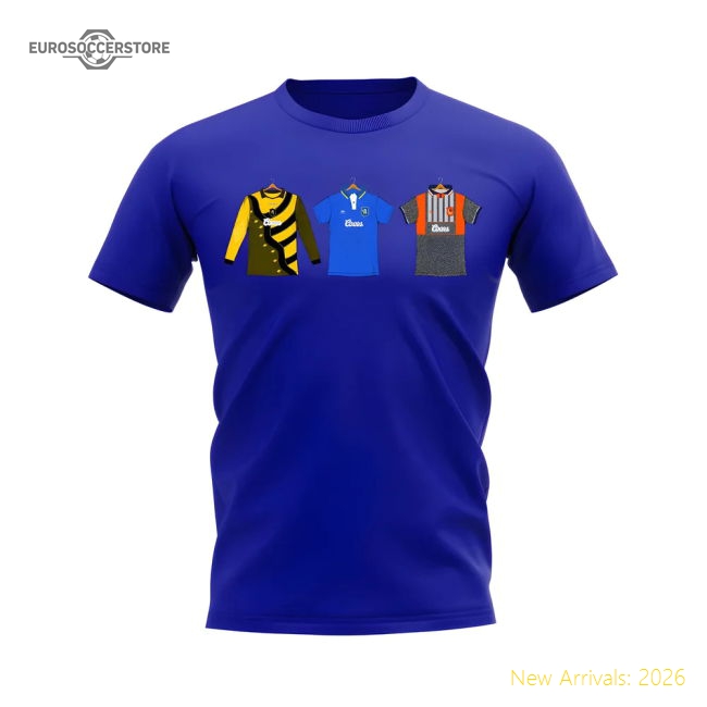 Premium Chelsea 1995-1996 Retro Shirt T-shirts (blue) (zola 25)
