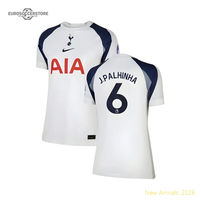 2025-2026 Tottenham Home Shirt Womens J.Palhinha 6 Fan Edition