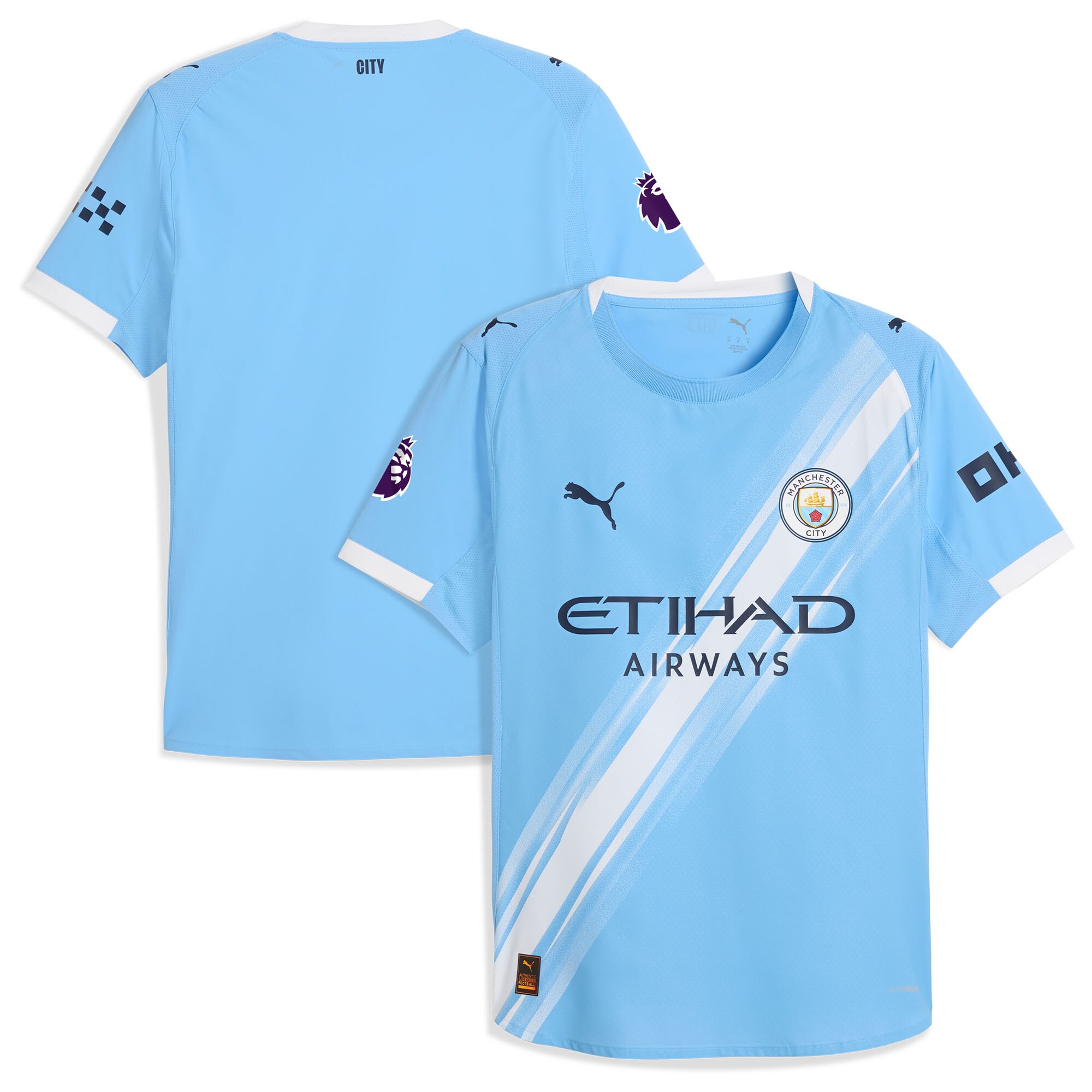 [SJH] Manchester City 2025/26 Home Authentic Jersey - Sky Blue