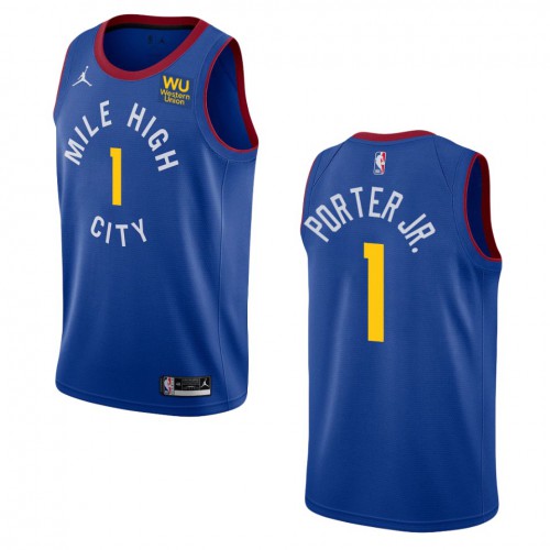 Nike Denver Nuggets #1 Trail Blazers Jersey - Polyester Quality