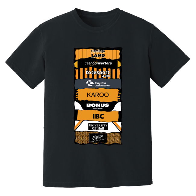 Hull Sponsor History T-Shirt - Black (Adult