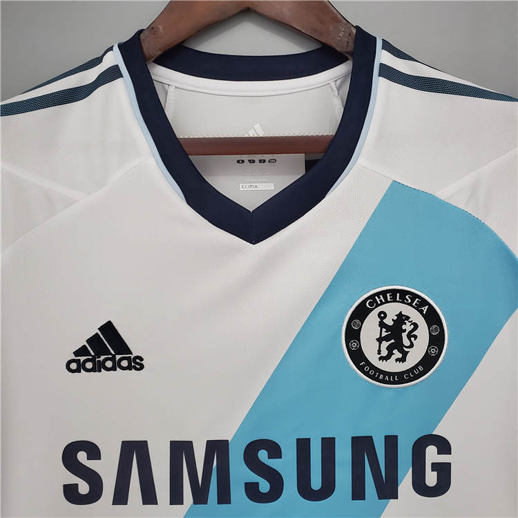 High Performance 1213 CHELSEA RETRO AWAY WHITE SOCCER SHIRT JERSEY