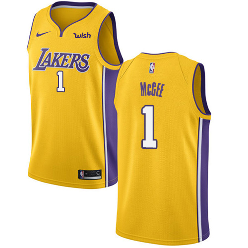 Gold Nike Angeles Lakers #1 Lakers Jersey - Performance Fabric
