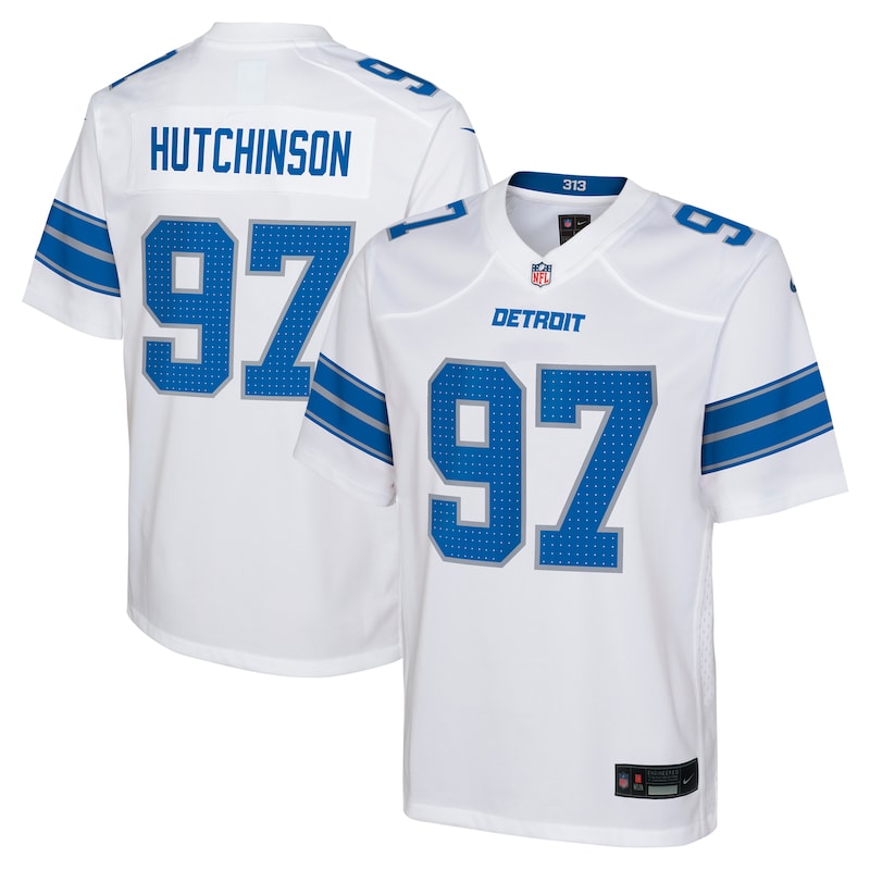 None Aidan Hutchinson Detroit Lions NFL Team Game Jersey Game Day Wear