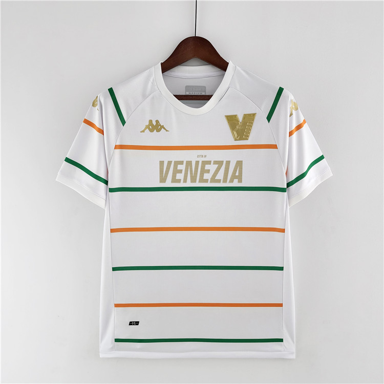 Comfort Fit Venezia FC 2223 Away White Soccer Jersey Football Shirt