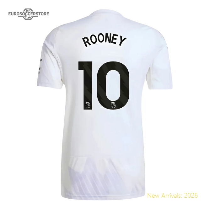 Official 2025-2026 Man Utd Away Shirt (rooney 10) - Premium Quality