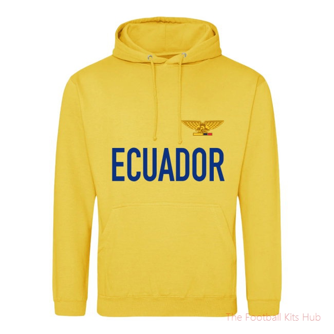 Ecuador National Team Text Hoodie (Yellow)