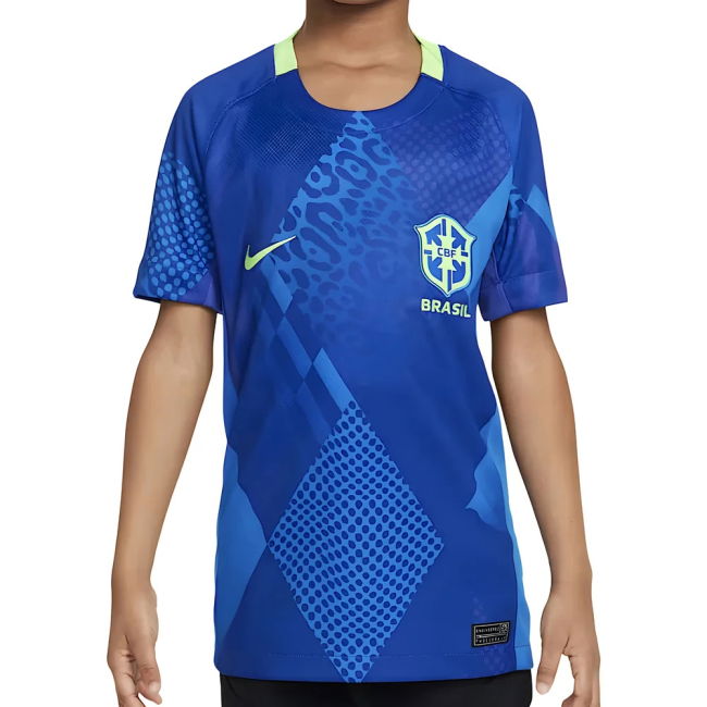 Original Replica Brazil Away Supporter Shirt for Kids