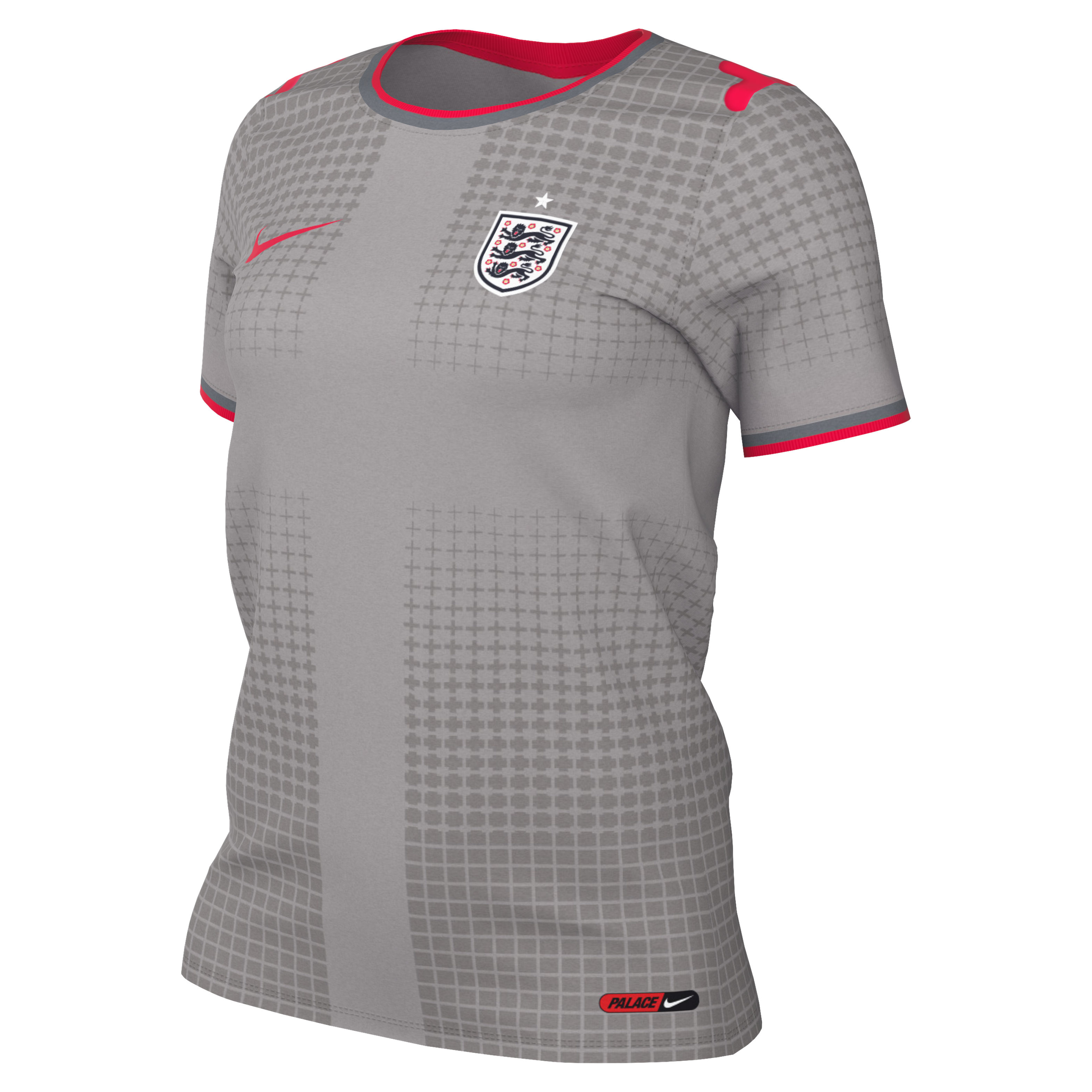 [SJH] England National Team x Palace Women's 2026 Dri-FIT Pre-Match Jersey Top - Gray