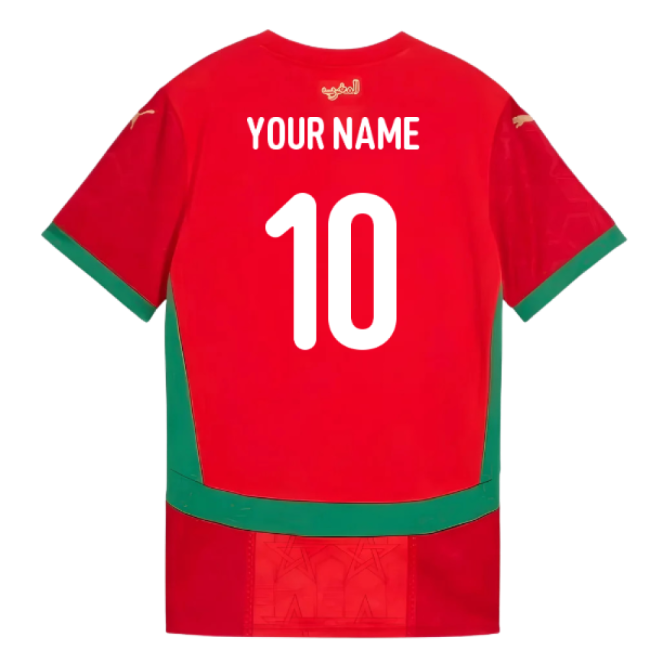 Premium Morocco Womens 20242025 Home Shirt () Modern Lightweight