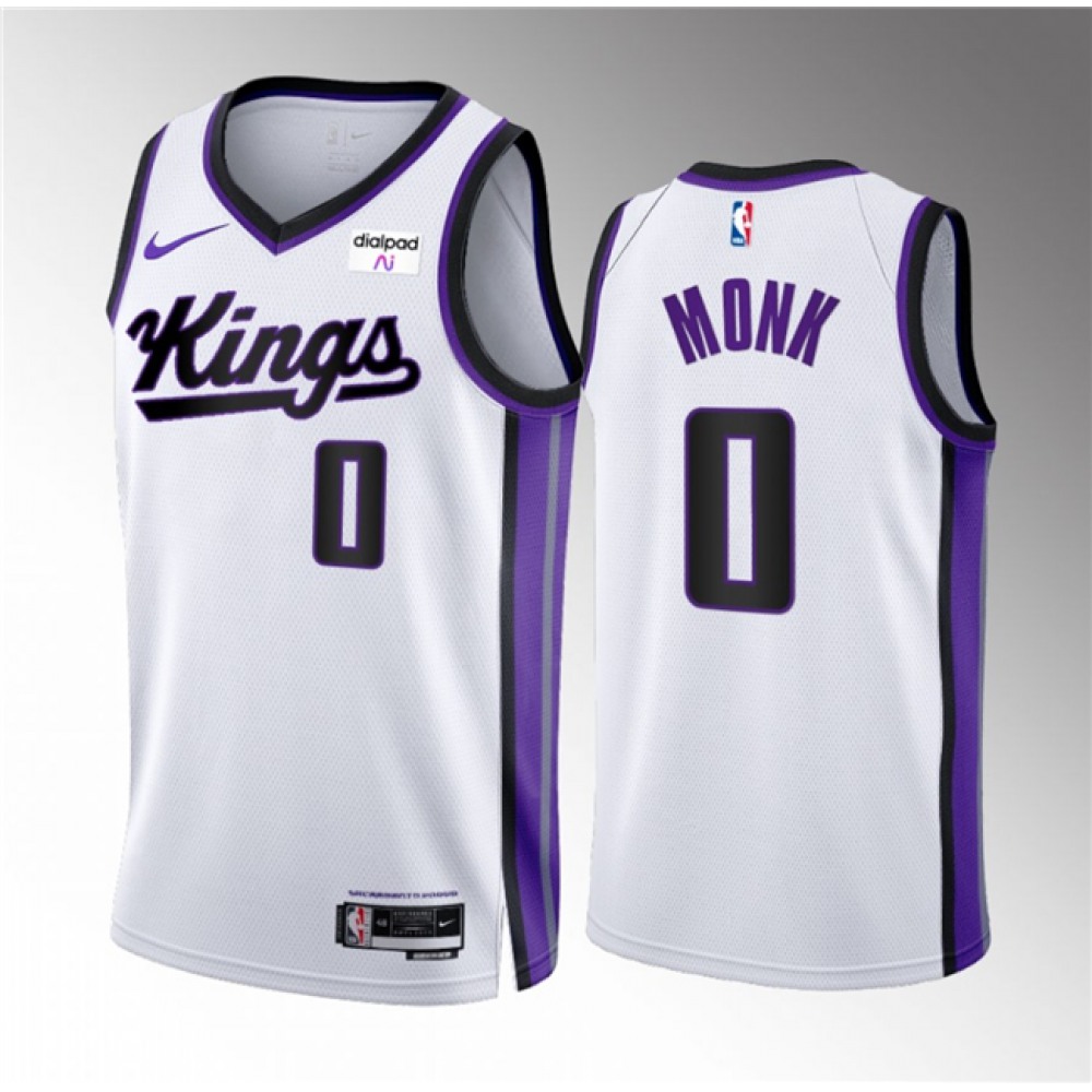 Cost-Effective Men's Sacramento Kings #0 Malik White Basketball Jersey