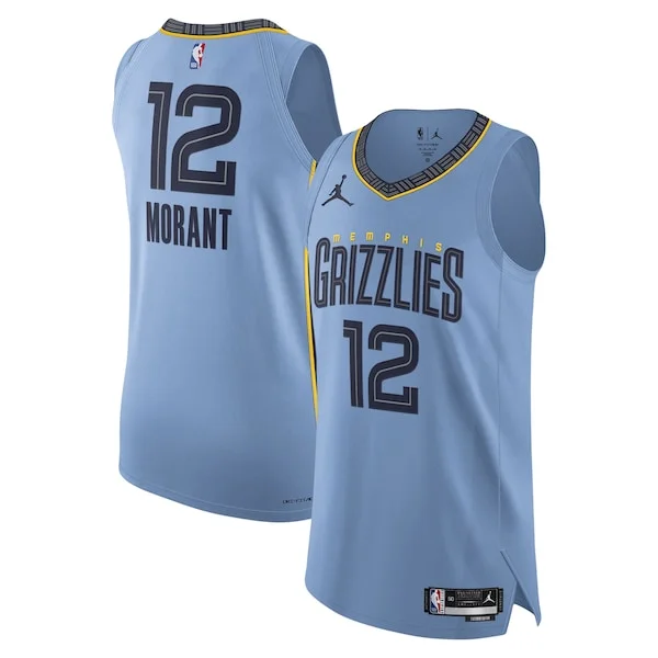 Authentic Ja Morant MEM NBA Jersey - Blue - Affordable - Fan Favorite