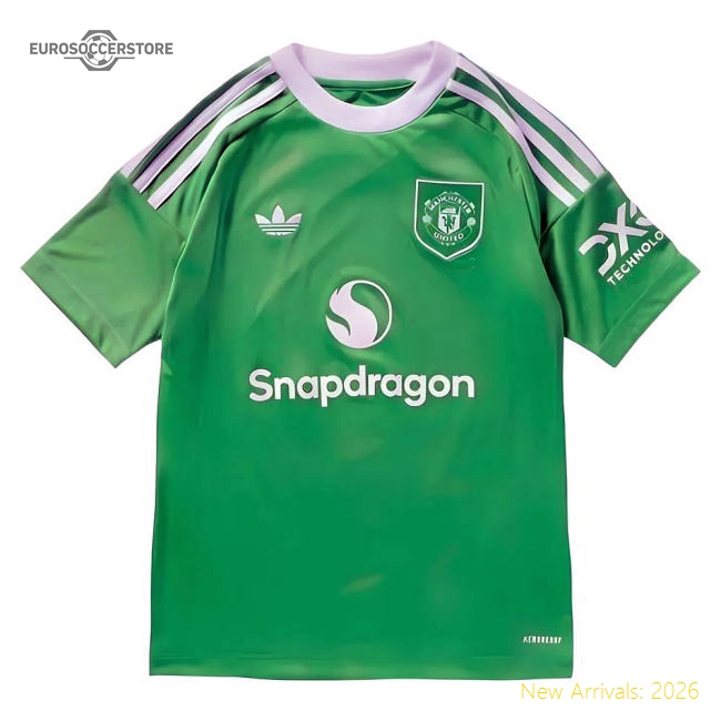 Authentic 2025-2026 Man Utd Third Goalkeeper Shirt (green) - Kids