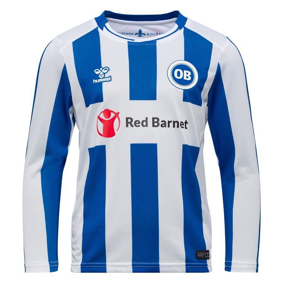 [EFKS] Odense Boldklub Long Sleeves Home Kids Uniform 2025/26