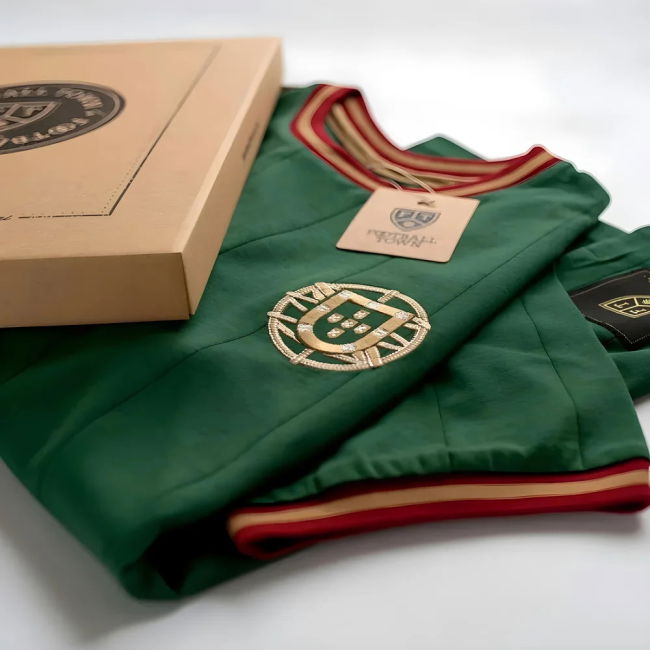 Vintage Portugal A Selecção Away Soccer Jersey Holland Worldcup