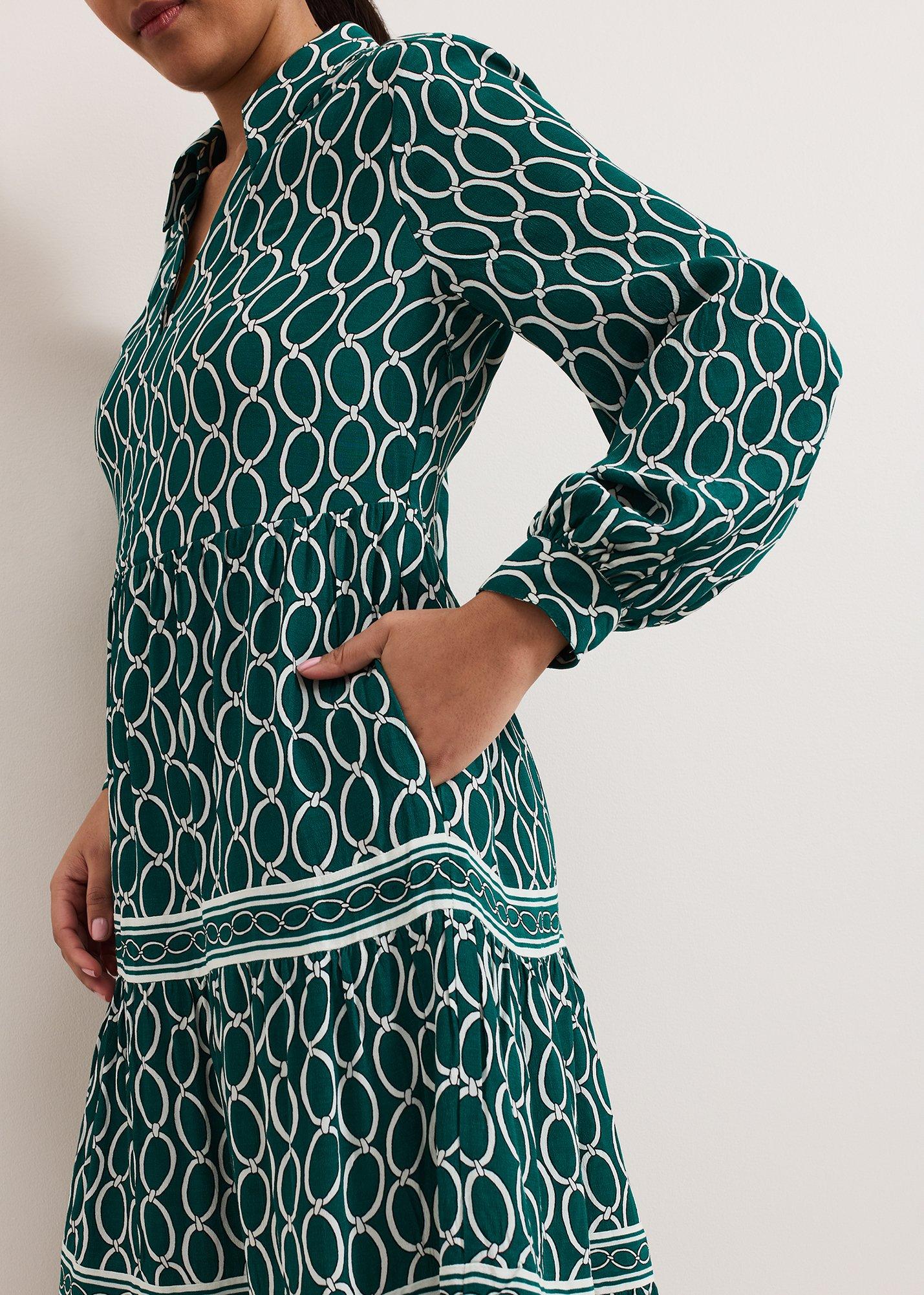 Petite Lara Tiered Midi Dress