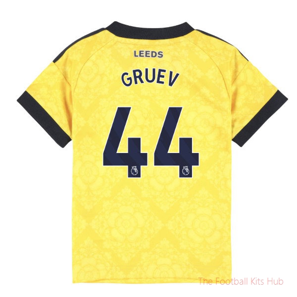 Leeds United 2026-2027 Away Kit Baby Gruev #44 Team Shirt
