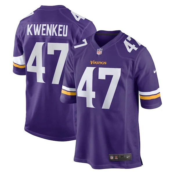 None William Kwenkeu Game Jersey - Purple | NFL Player Jersey
