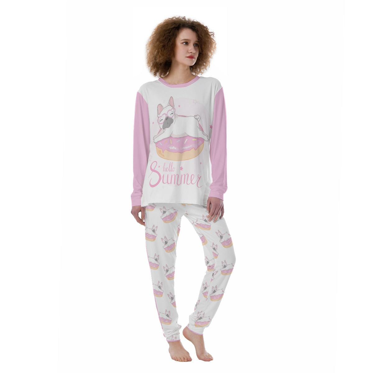 Culture-Inspired Penny - All-over Print Women's Pajamas for Casual