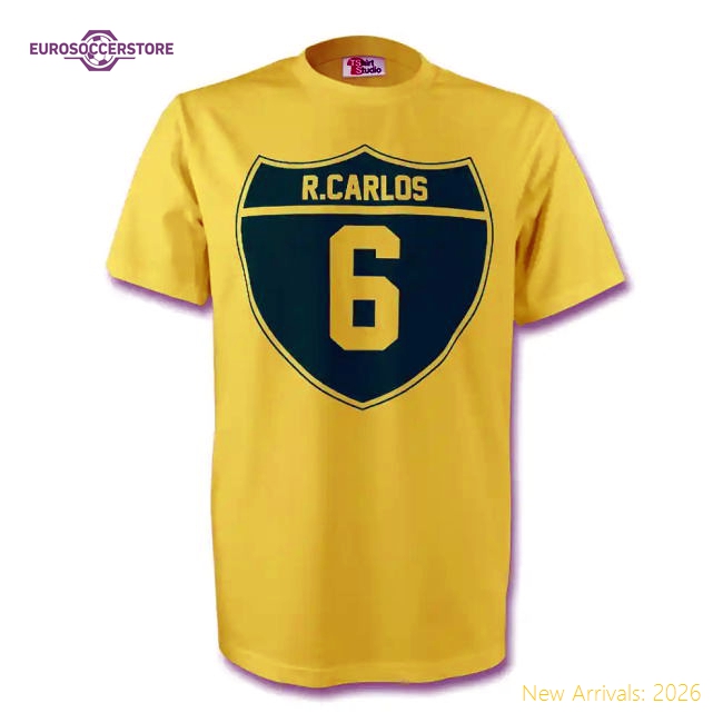 Roberto Carlos Brazil Crest Tee (yellow) - Kids