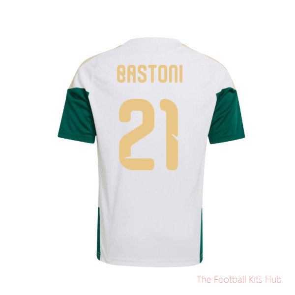 2026-2027 Italy Training Jersey (White) - Kids (Bastoni 21)