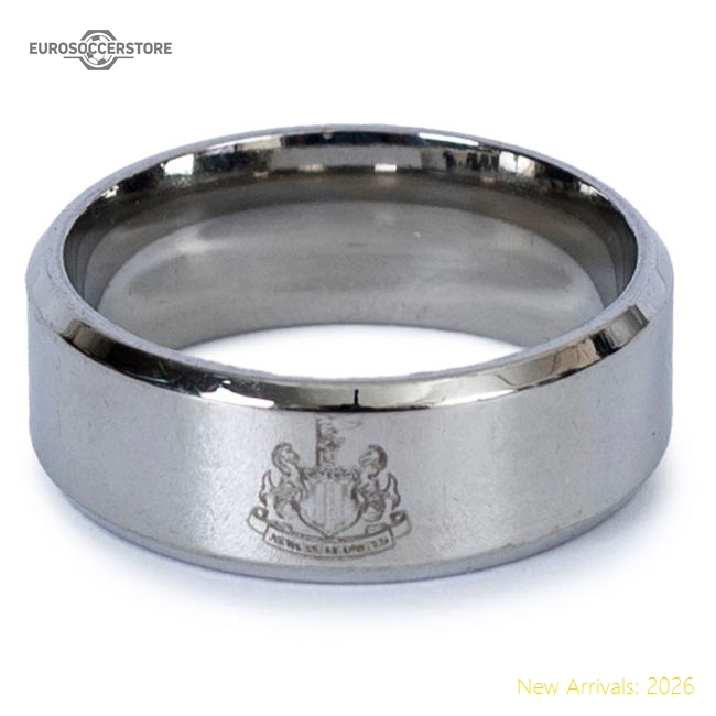 Official Newcastle United Fc Slim Band Ring Large - Premium Quality