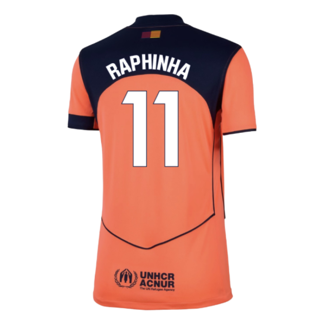 2025-2026 Barca Change Jersey (womens) (raphinha 11) - Affordable