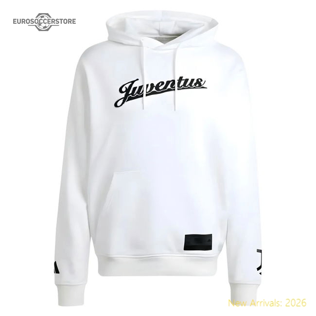 2025-2026 Juve Us Hoody (white) - Match Quality - Official Design