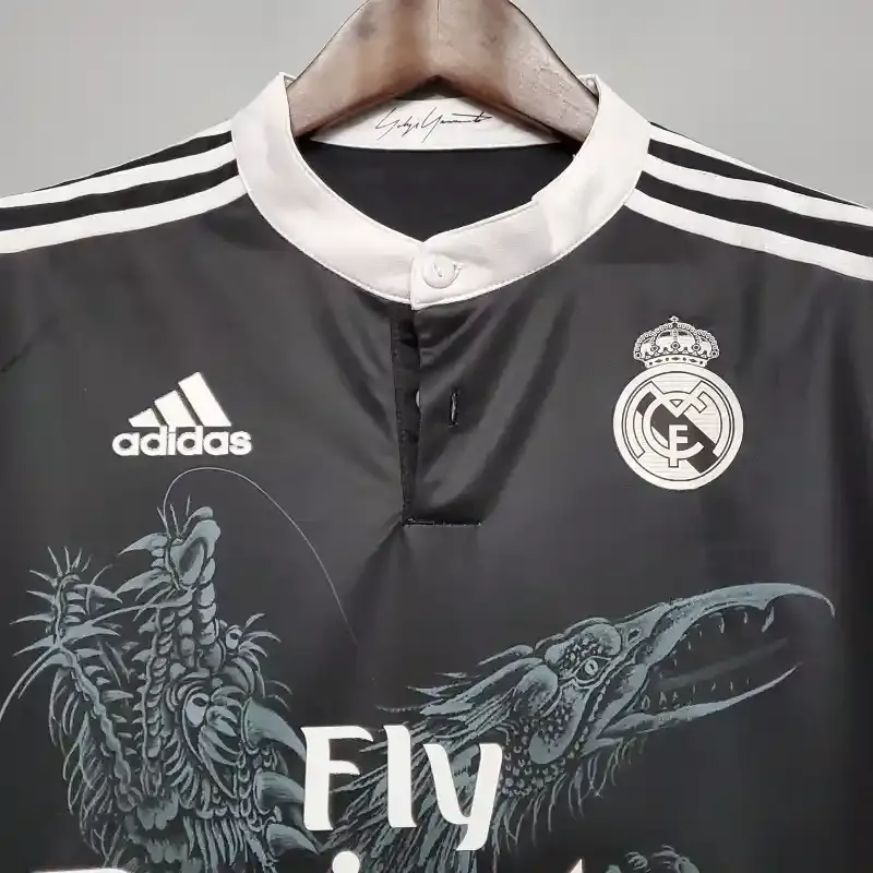 Cheap 2014-2015 Long Sleeve Real Madrid Third retro kit
