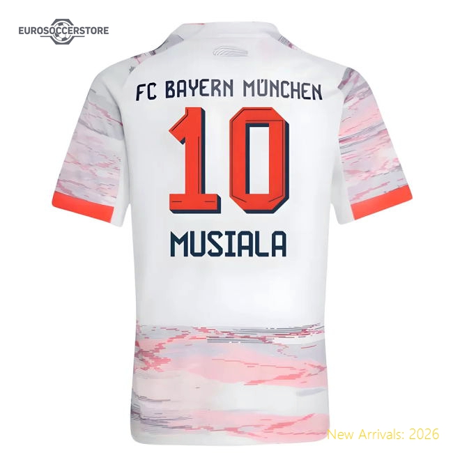 Child-friendly Kids Football Team Musiala Jersey 2025-2026 Stretchy